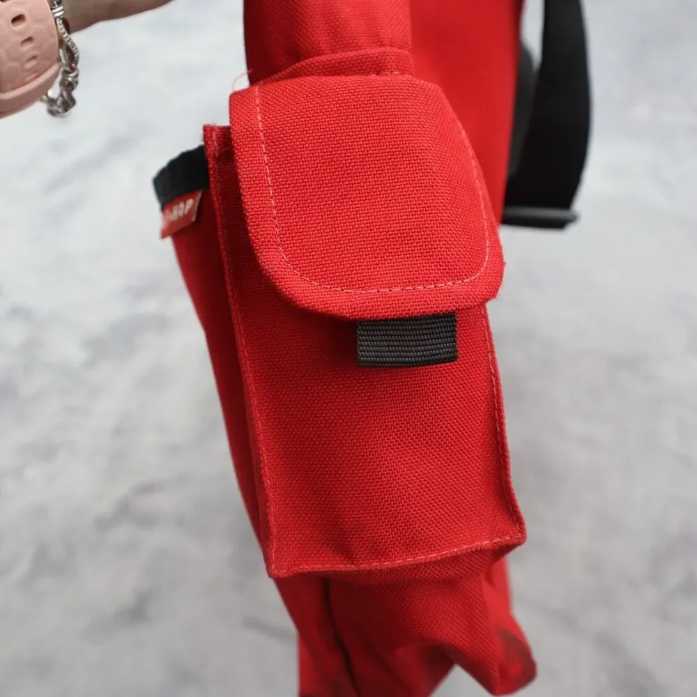 Skip Hop Bag Duo Delux Diaper Baby Unisex Gender Neutral Messenger Red Black